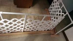 DIY dog gate in my kitchen.