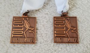 Bronze medals from Toledo Frogtown regatta.