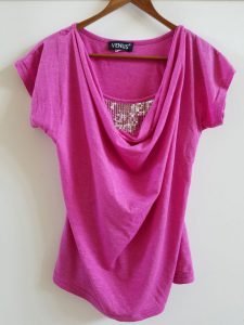 Pink blouse with sequins