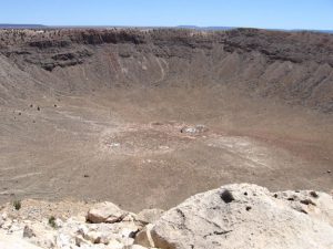 Photo of Meteor Crater in Arizona.