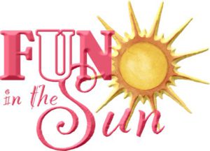 Word-art that says "Fun in the sun."