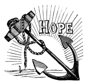 Image of an anchor with the word "Hope."