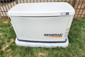 Photo of newly installed Generac home standby generator.